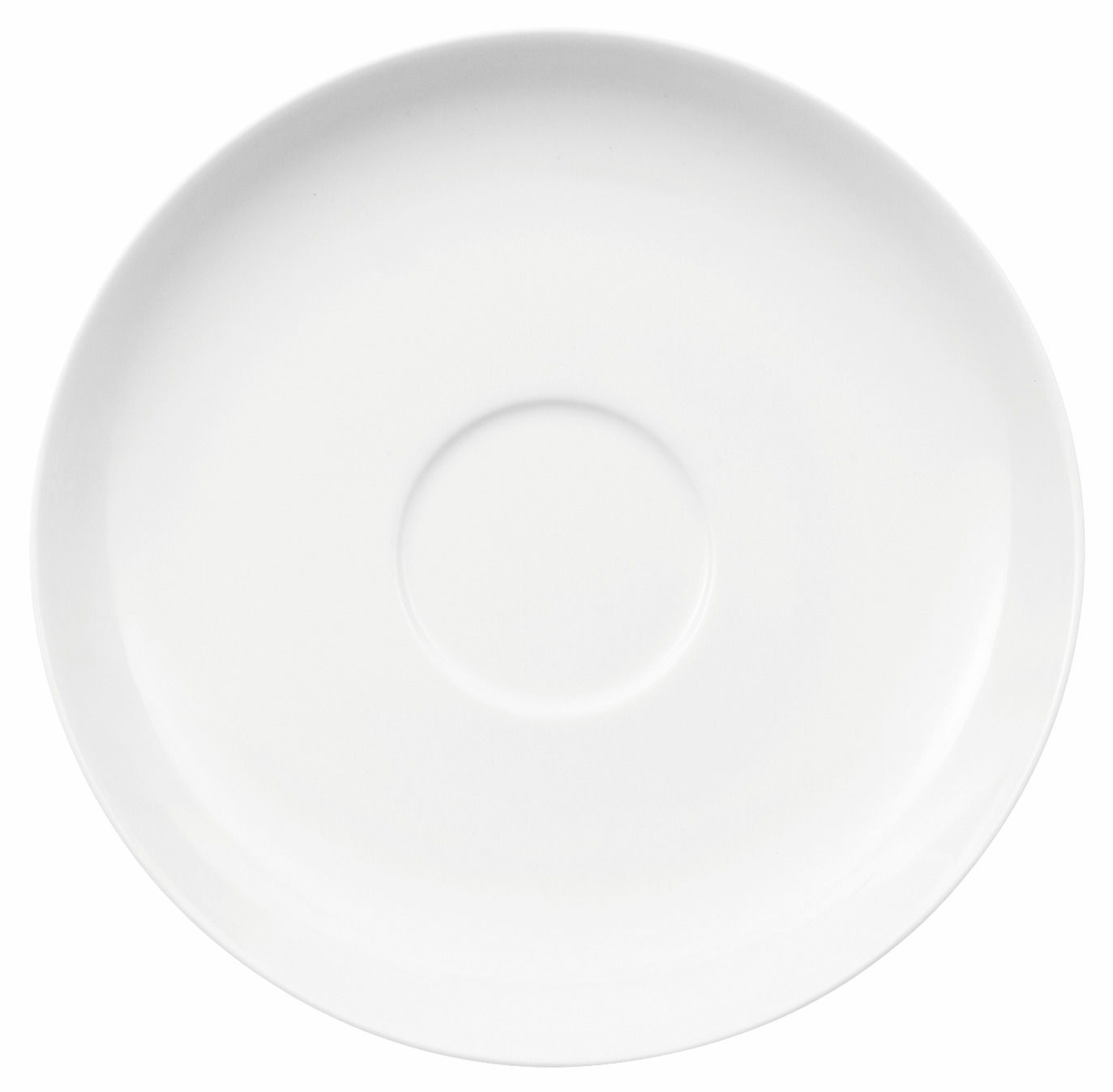 Villeroy & Boch Untertasse NOBLESSE Weiße Kaffee- oder Teeuntertasse aus Porzellan, Draufsicht