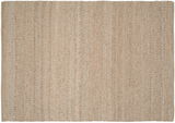 Handgewebter Teppich in Beige aus der Vogelperspektive