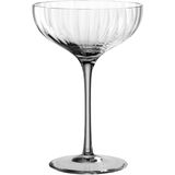 Elegante Champagnerschale POESIA in Grau, seitliche Ansicht