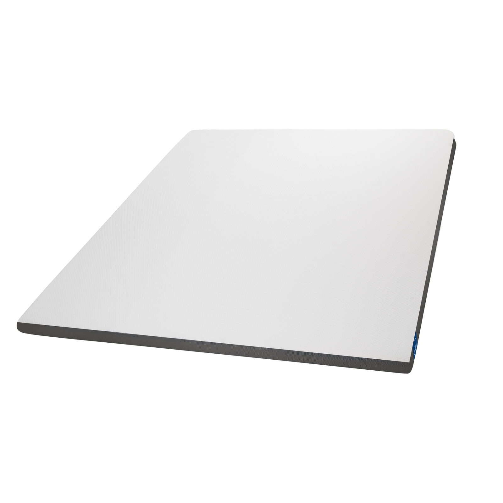 EaZzzy Topper Classic 180x200 cm, Ansicht von oben, weiße Oberfläche mit schwarzem Rand