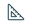 Icon Geodreieck mit Maßlinien