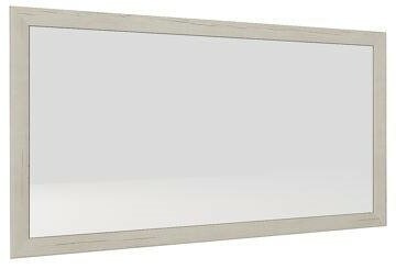 Hom´in Spiegel CAMRON Rechteckiger Wandspiegel mit hellem Holzrahmen, seitliche Perspektive