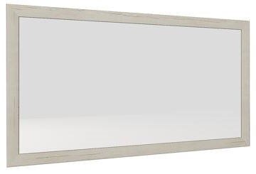 Hom´in Spiegel CAMRON Rechteckiger Wandspiegel mit hellem Holzrahmen, seitliche Perspektive