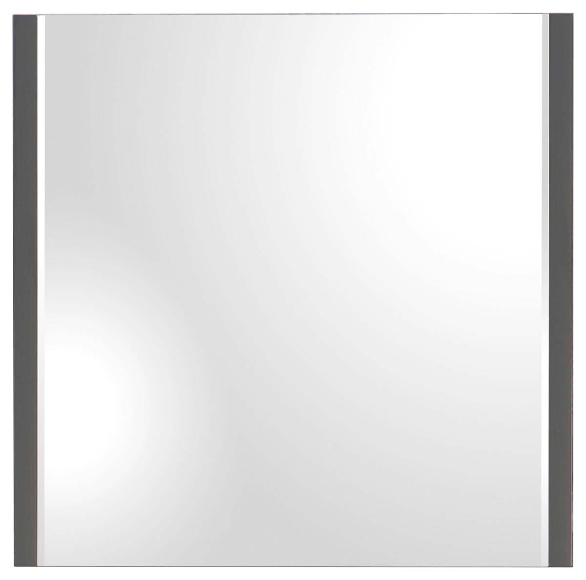 Moderano Spiegel BASIC Moderner quadratischer Spiegel mit schwarzem Rahmen, Frontalansicht