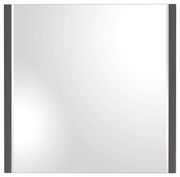 Moderner quadratischer Spiegel mit schwarzem Rahmen, Frontalansicht