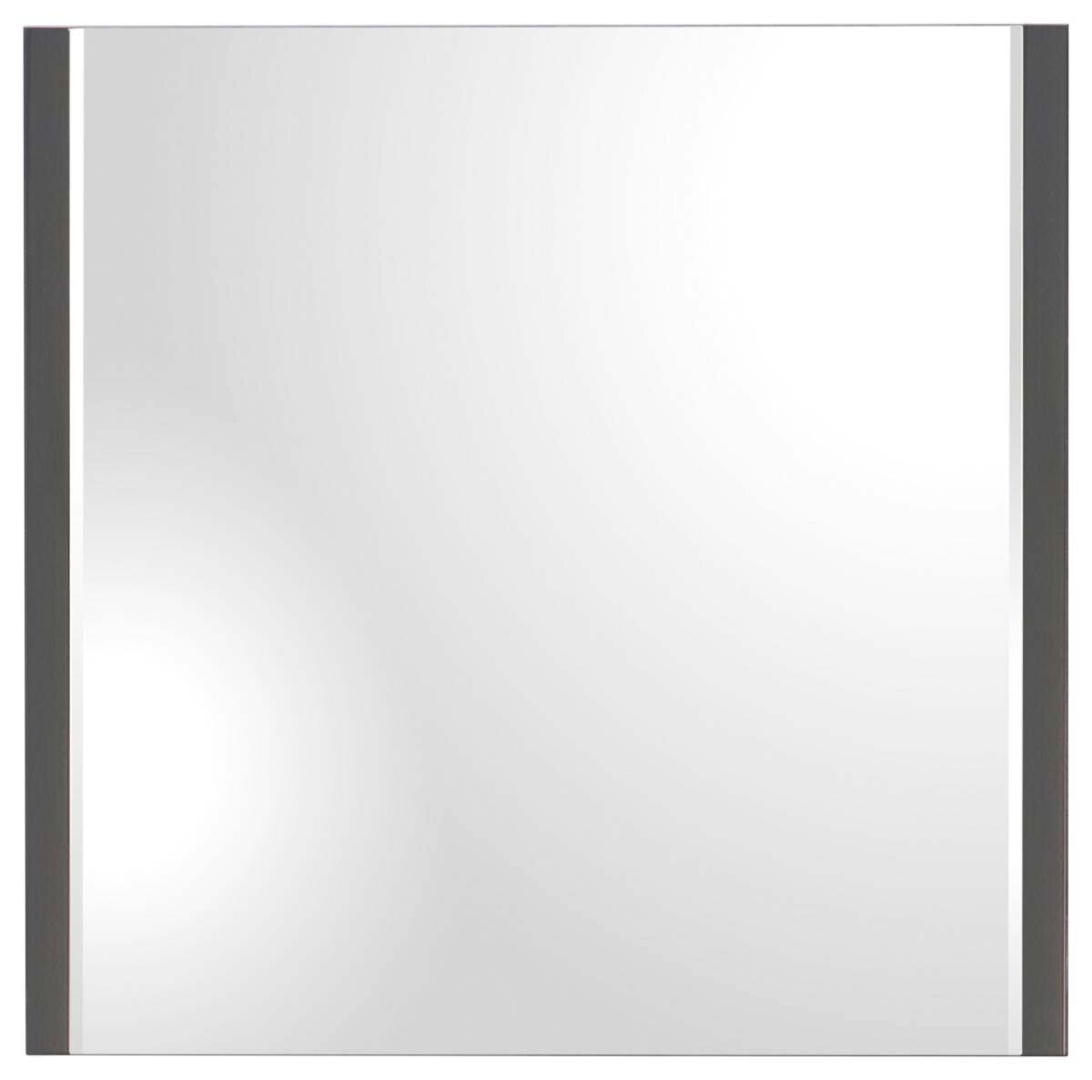 Moderano Spiegel BASIC Moderner quadratischer Spiegel mit schwarzem Rahmen, Frontalansicht