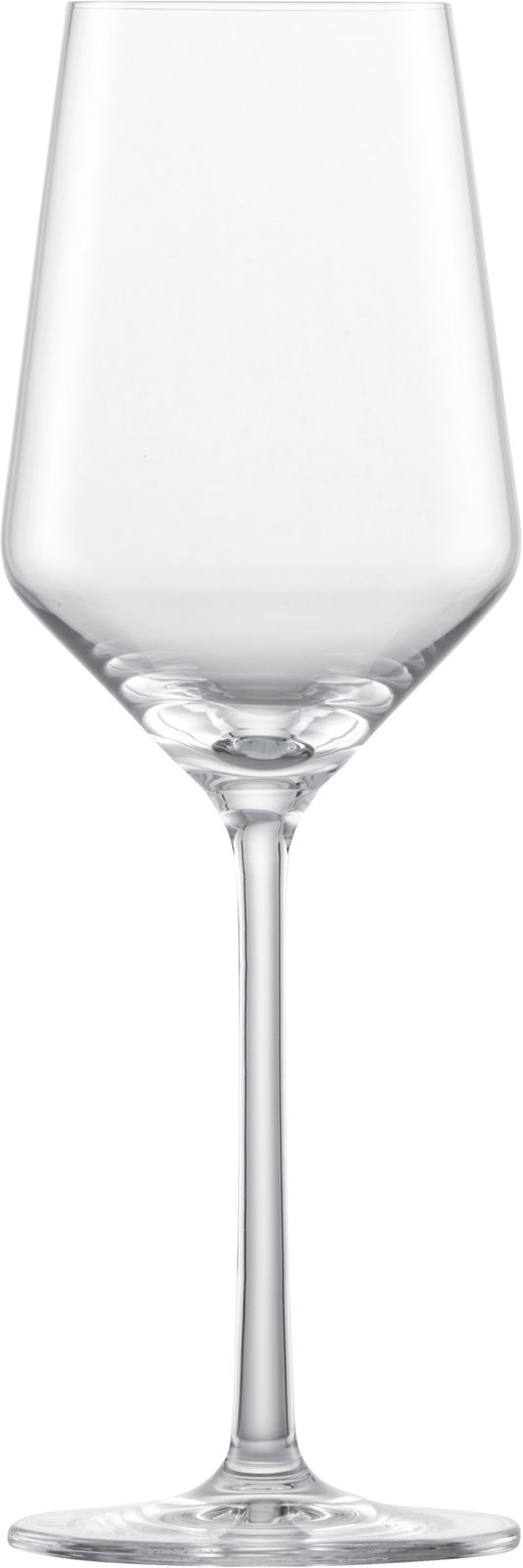 Elegantes Rieslingglas Pure in Frontalansicht, ideal für Weißwein.