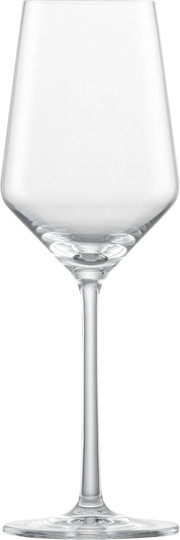 Elegantes Rieslingglas Pure in Frontalansicht, ideal für Weißwein.