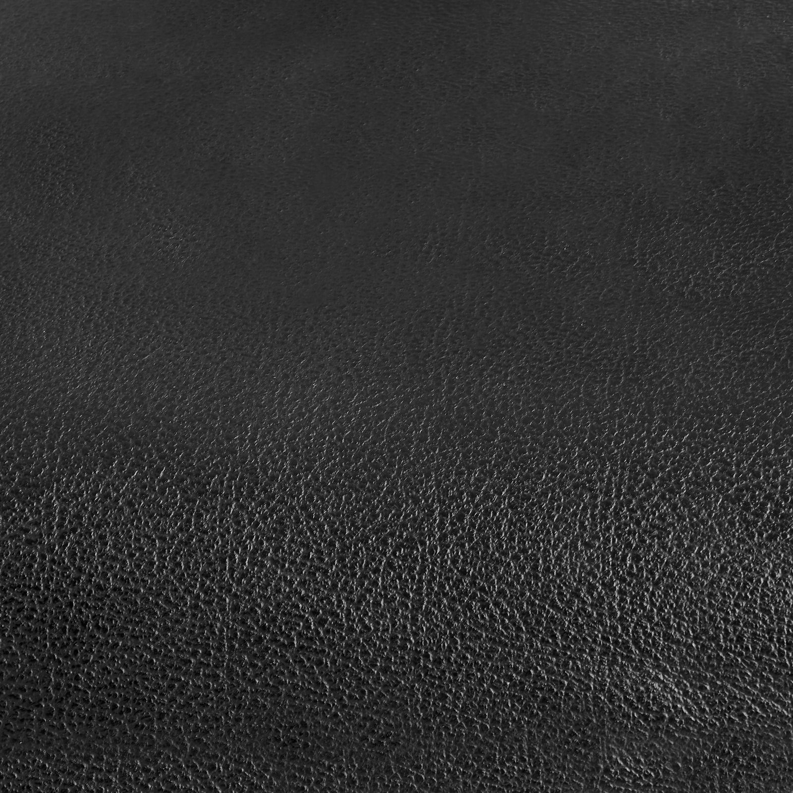 Nahaufnahme von schwarzem Lederbezug eines Bürostuhls