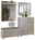VOSS Garderoben-Set 5-tlg. SANTINA Garderoben-Set 5-tlg. in moderner Perspektive mit Spiegel, Hakenleiste, Sitzbank und Schrank in neutralen Farben.