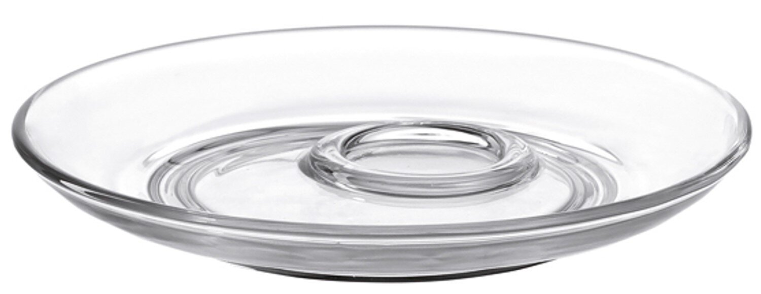 Leonardo Untertasse Senso 14,5cm SENSO Glasuntertasse Senso 14,5 cm, seitliche Perspektive