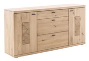 Holz-Sideboard mit zwei Türen und drei Schubladen, Frontansicht