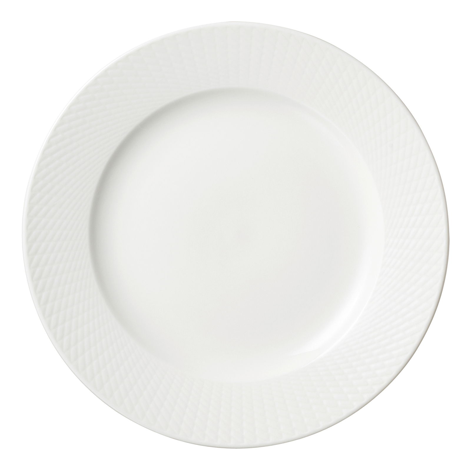 Ritzenhoff & Breker Speiseteller SAPHIR Weißer Speiseteller mit strukturiertem Rand, Draufsicht