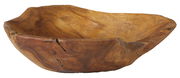 Holzschale Taylor, dekorativ, aus natürlichem Holz mit einzigartiger Maserung, seitliche Perspektive