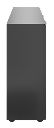 Seitenansicht eines schwarzen XXL-Sideboards