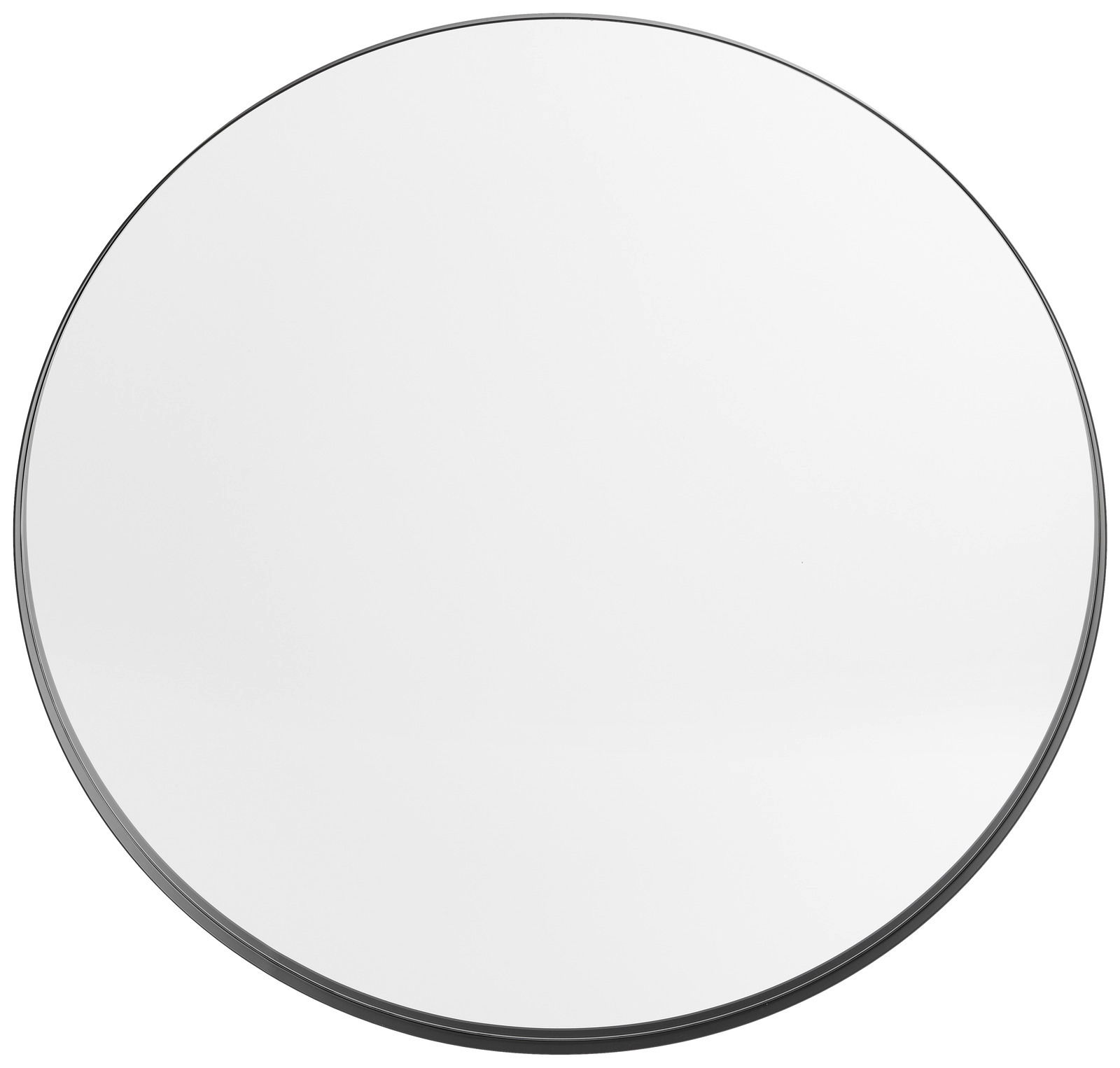 Runder Spiegel mit einem Durchmesser von ca. 100 cm, aus der Vogelperspektive betrachtet.