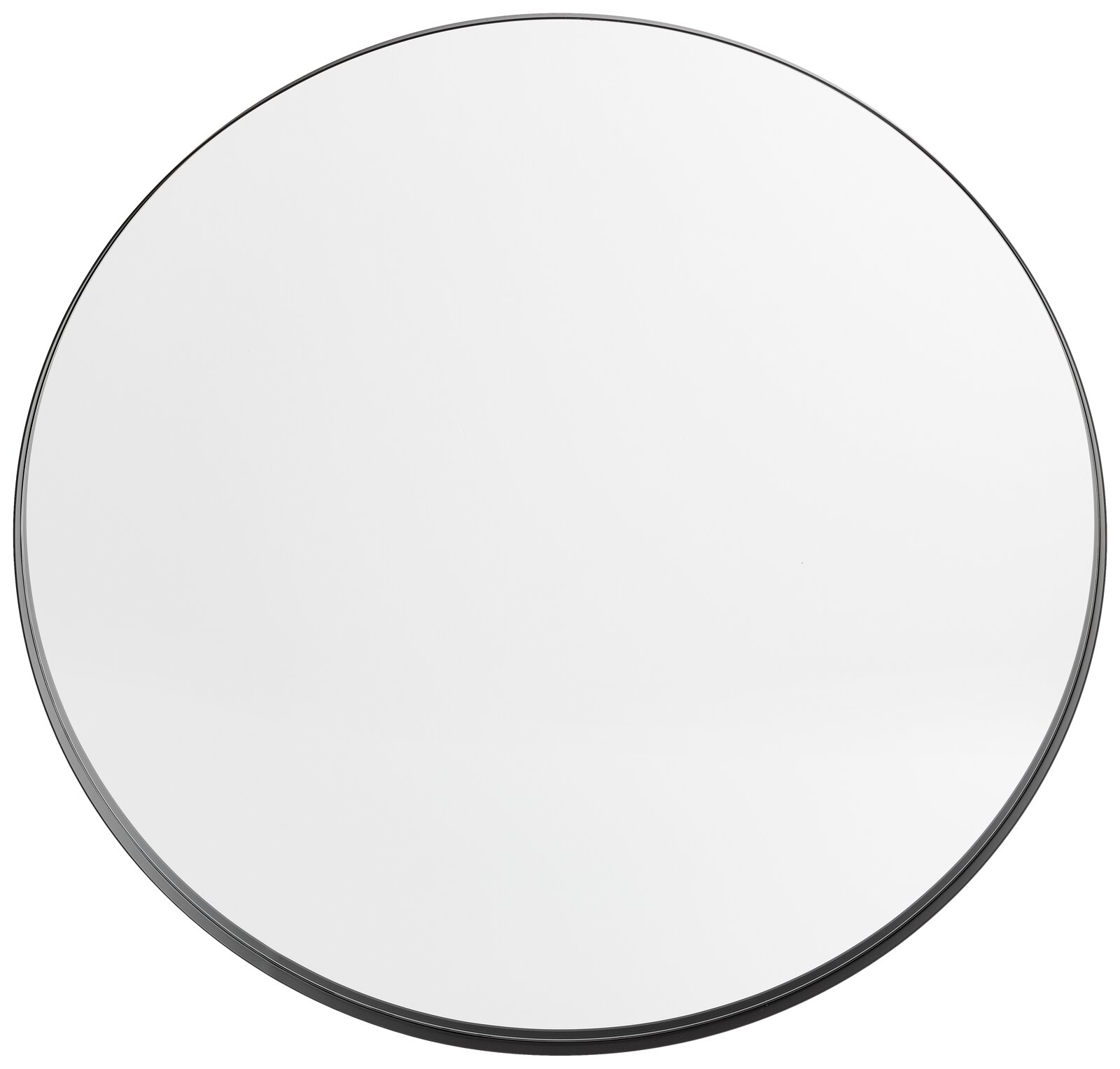 Runder Spiegel mit einem Durchmesser von ca. 100 cm, aus der Vogelperspektive betrachtet.