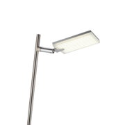 Moderne staande lamp PURE-MIRA met rechthoekige, verlichte lampenkap, zijaanzicht