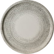 Pizzateller 30cm mit grauem, gesprenkeltem Muster, Draufsicht