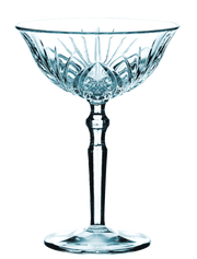 Elegante Cocktailschale Palais aus Kristallglas, seitliche Perspektive