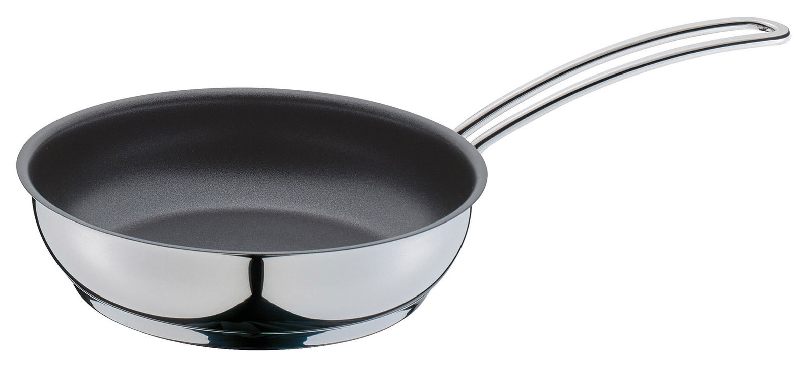 Bratpfanne CAPRI, 18 cm, aus Edelstahl mit Antihaftbeschichtung, seitliche Perspektive