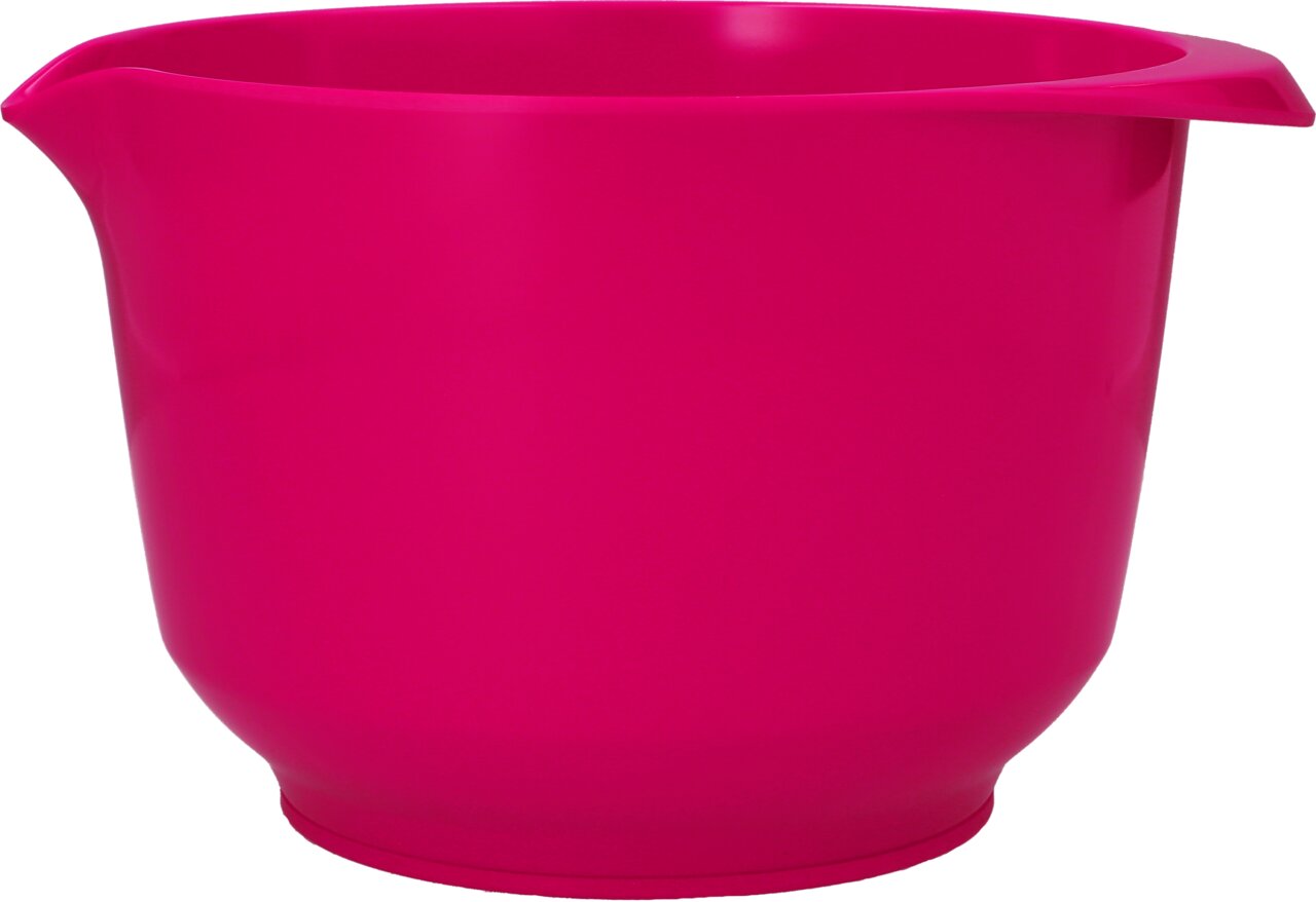 Roze mengkom met een inhoud van 3 liter, zijaanzicht