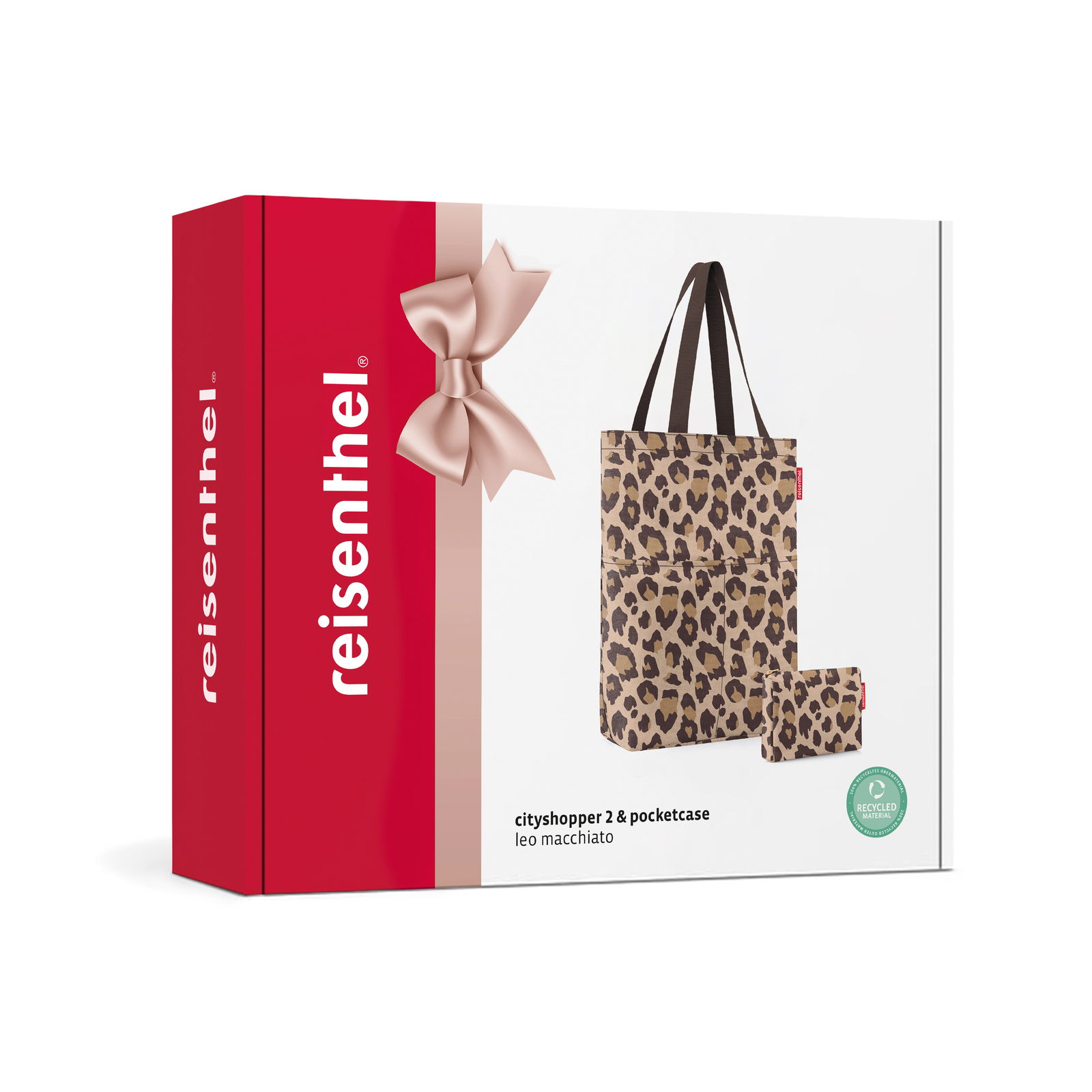 Verpackung des cityshopper Sets 2er Leo mit Leopardenmuster, Vorderansicht