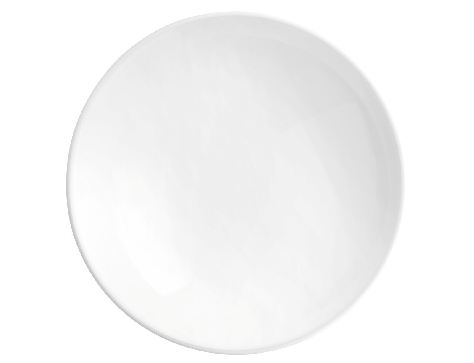 Weißer Suppenteller Life 20cm, Draufsicht