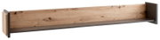 Wandpaneel aus Holz mit seitlichen Metallstützen, seitliche Perspektive