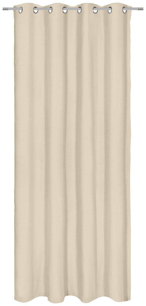 Beiger Ösenschal 140/250cm Moonlight, frontalansicht