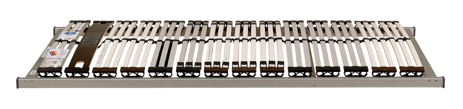 Sleeptex Federholzrahmen AKTIV STRONG Federholzrahmen NV in seitlicher Perspektive, zeigt die flexiblen Holzlatten und stabilen Rahmenkonstruktion.