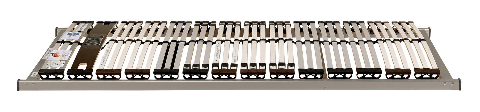 Sleeptex Federholzrahmen AKTIV STRONG Federholzrahmen NV in seitlicher Perspektive, zeigt die flexiblen Holzlatten und stabilen Rahmenkonstruktion.