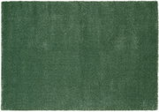 Grüner Uni-Teppich in Draufsicht