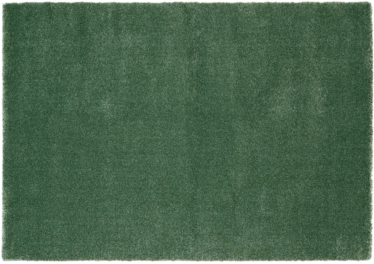 OCI Uni-Teppich NEW VILLA Grüner Uni-Teppich in Draufsicht