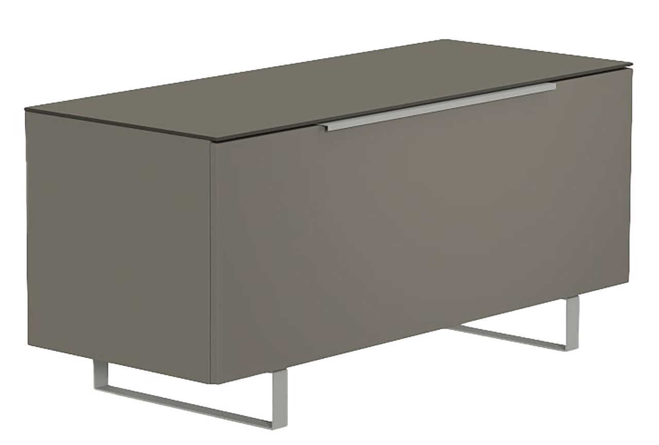 Moderano TV-Lowboard BORMIO TV-Lowboard Moderano Serie BORMIO in grauer Farbe, seitliche Perspektive