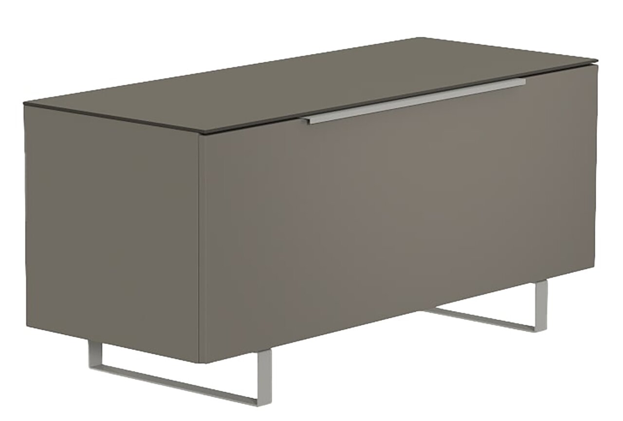 Moderano TV-Lowboard BORMIO TV-Lowboard Moderano Serie BORMIO in grauer Farbe, seitliche Perspektive