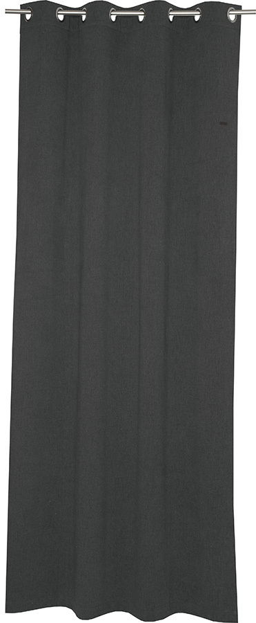 Esprit Sjaal met oogjes E-HARP Grauer Ösenschal 140x250cm, frontal aufgenommen