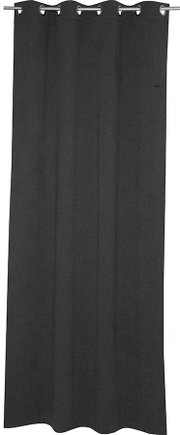 Grauer Ösenschal 140x250cm, frontal aufgenommen