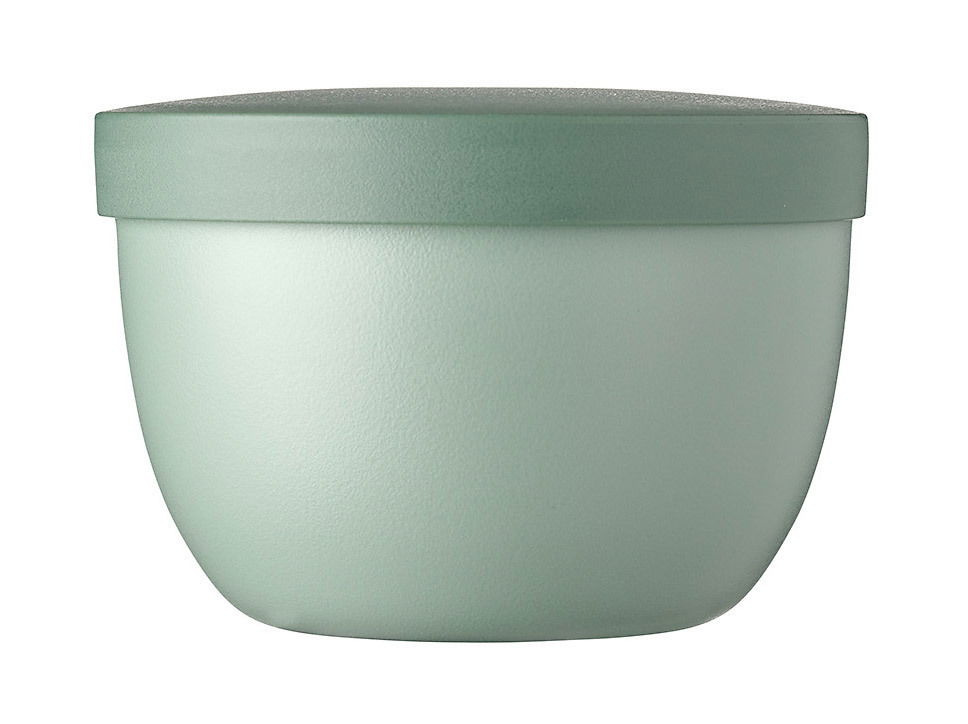 Grüner Snackpot Ellipse 350ml, seitliche Ansicht