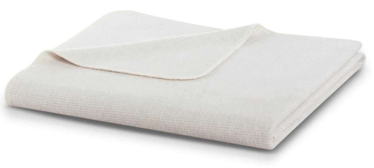 biederlack Wohndecke COTTON COMFORT Beige Wohndecke 150 x 200 cm, gefaltet, Seitenansicht