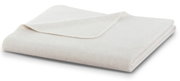 Beige Wohndecke 150 x 200 cm, gefaltet, Seitenansicht