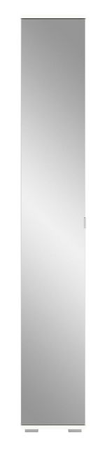 Moderner Spiegelschrank in Frontalansicht mit schlichtem Design und rechteckiger Form.