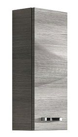 Moderner Wandschrank in Holzoptik, seitliche Perspektive