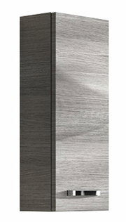 Moderner Wandschrank in Holzoptik, seitliche Perspektive