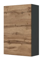 Hängeschrank mit Holzoptik, seitliche Perspektive