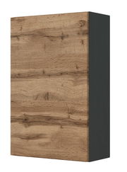 Hängeschrank mit Holzoptik, seitliche Perspektive