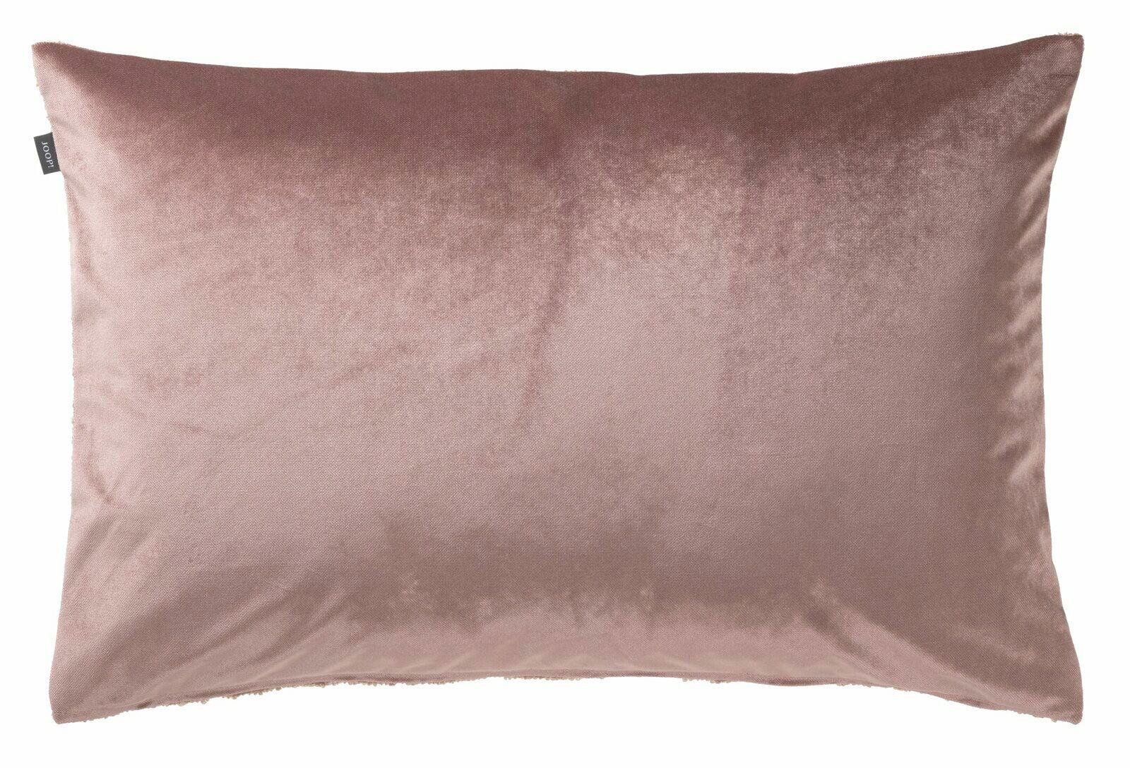 Zierkissenhülle in braunem Samt, Vorderansicht