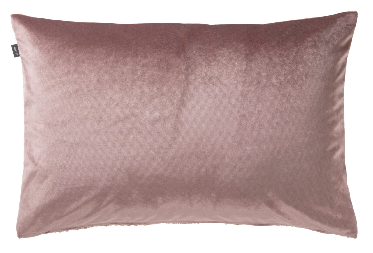 Zierkissenhülle in braunem Samt, Vorderansicht