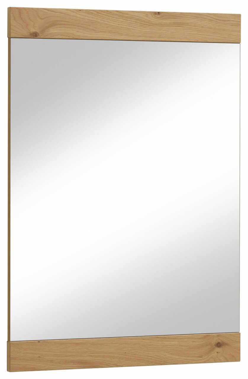 VOSS Spiegel schmal LEVIO Schmaler Spiegel mit Holzrahmen, Frontalansicht