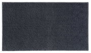 Grauer Badteppich 70x120 cm in Draufsicht